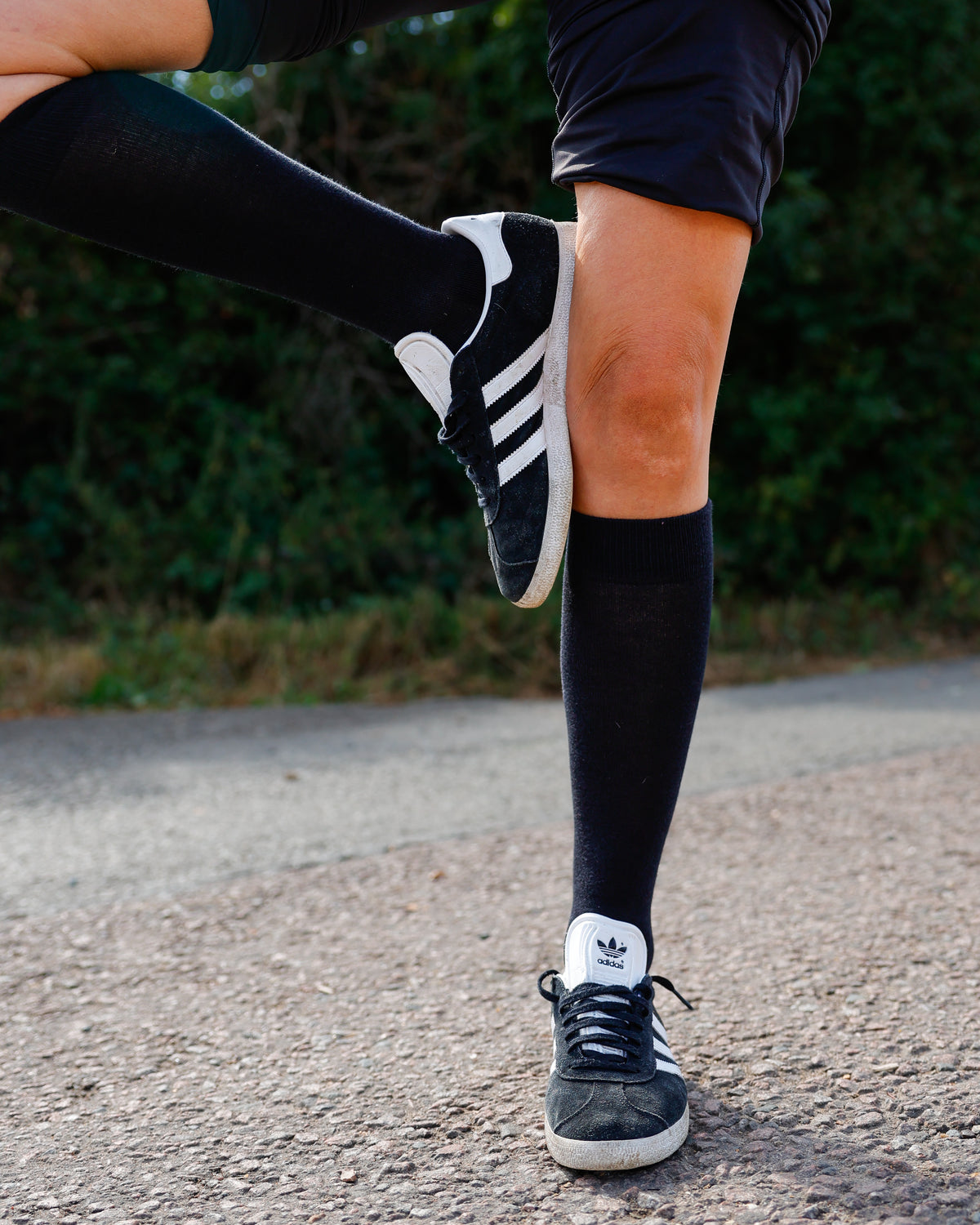 Black Classic Long Socks