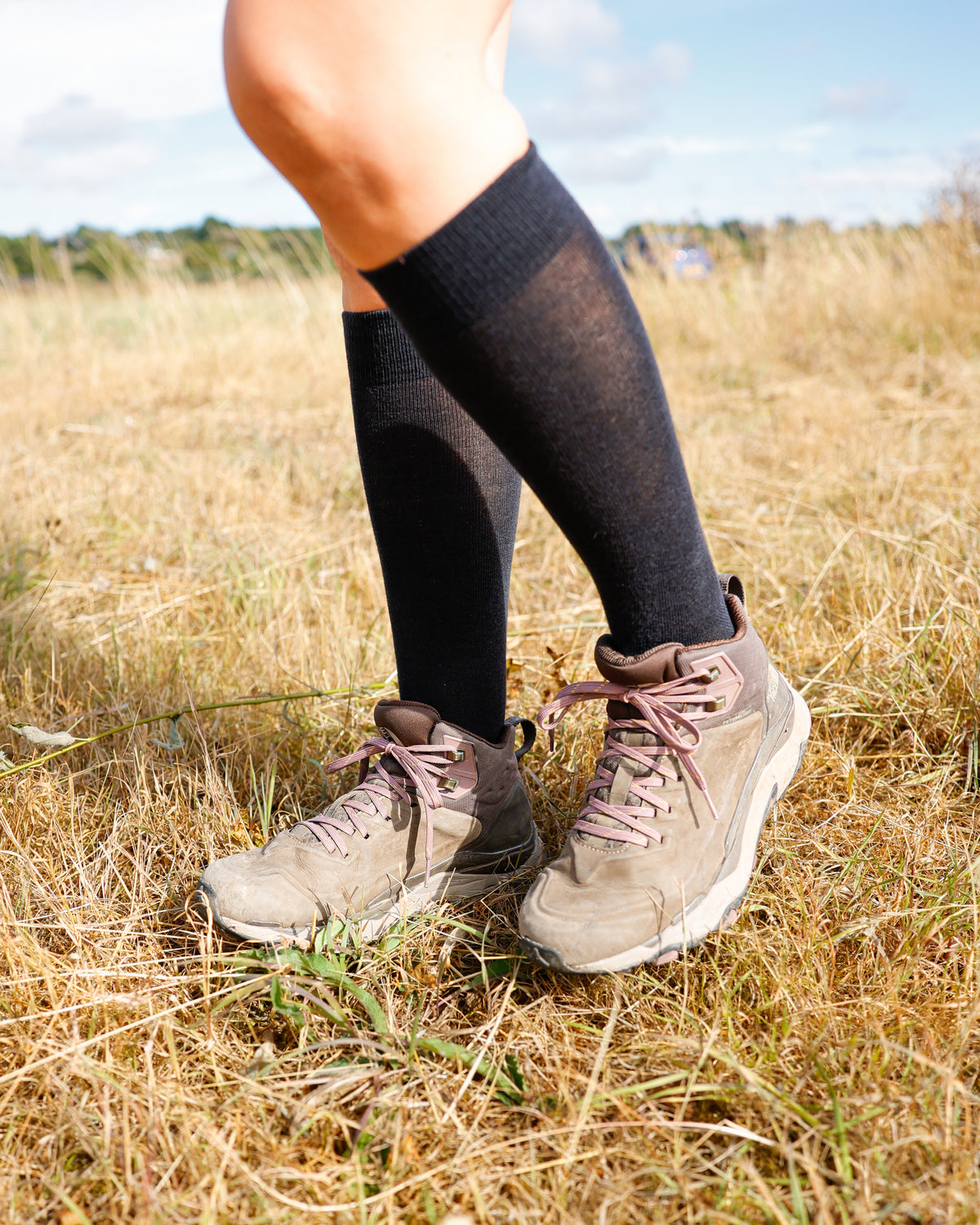Black Classic Long Socks