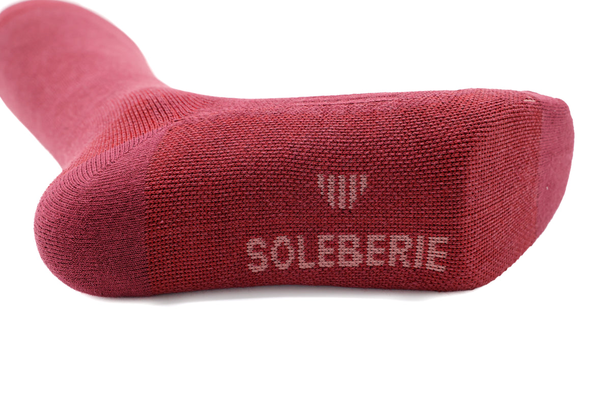 Burgundy Classic Long Socks