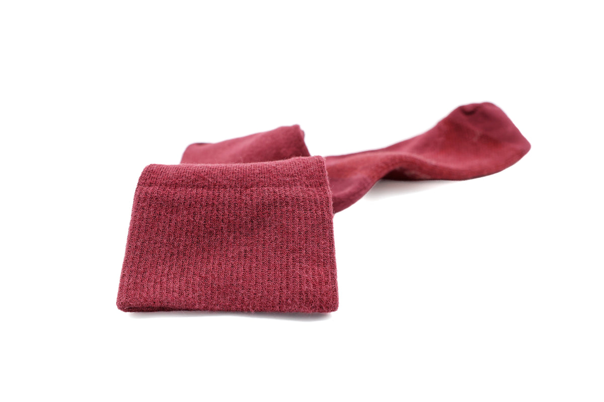 Burgundy Classic Long Socks