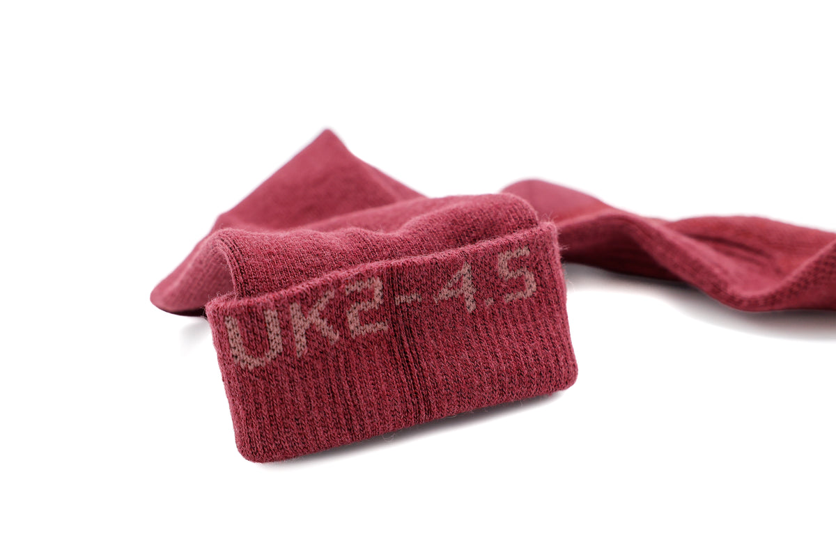 Burgundy Classic Long Socks