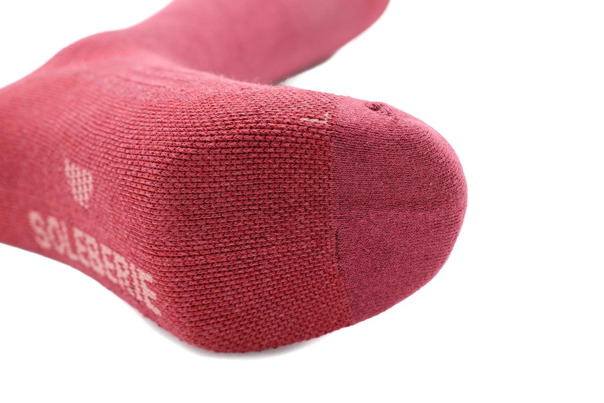 Burgundy Classic Long Socks