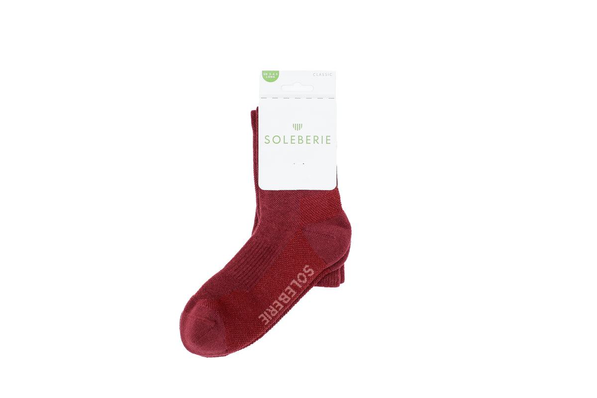 Burgundy Classic Long Socks