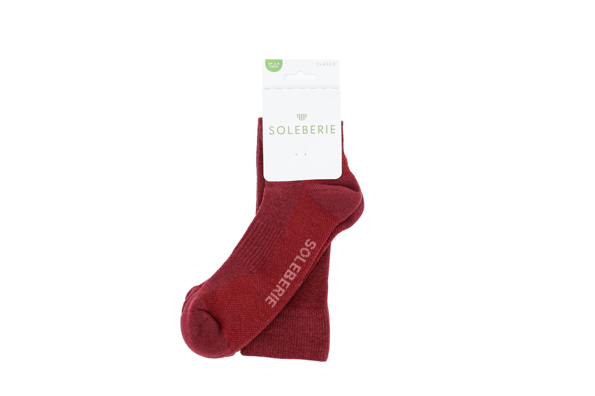 Burgundy Classic Long Socks