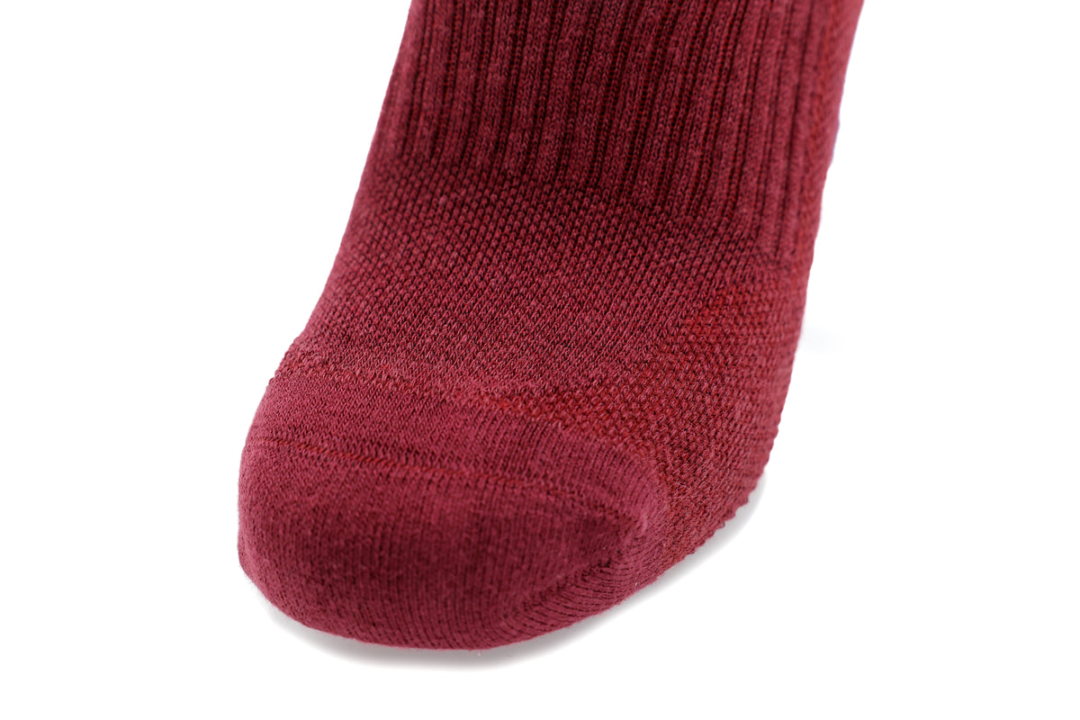 Burgundy Classic Long Socks