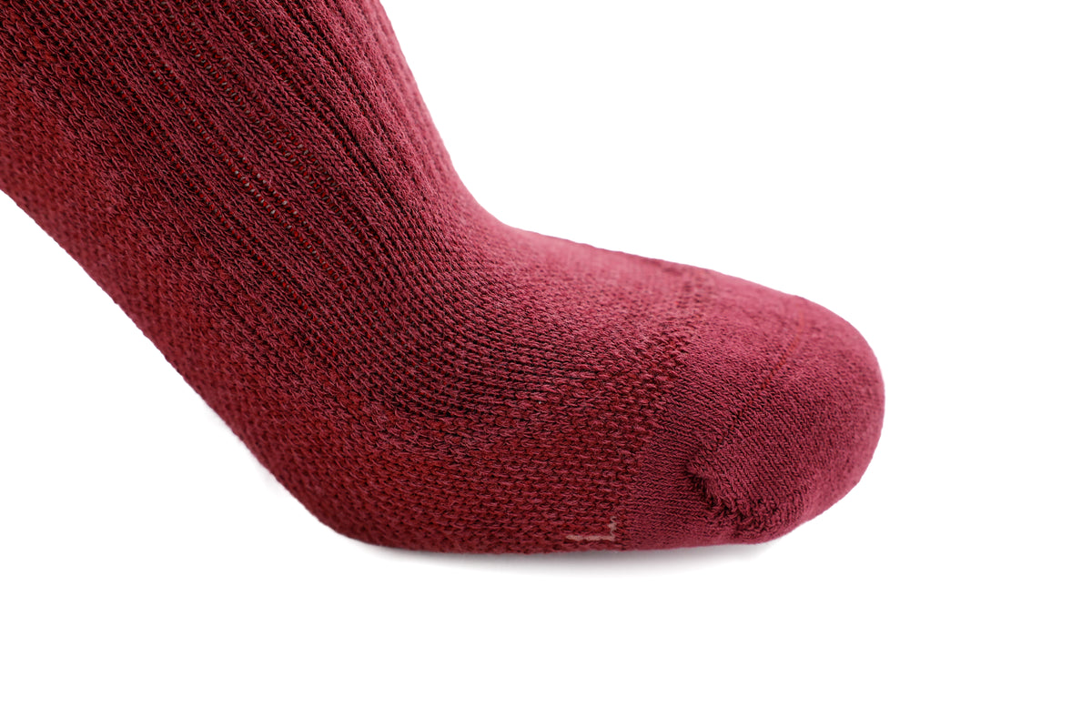 Burgundy Classic Long Socks