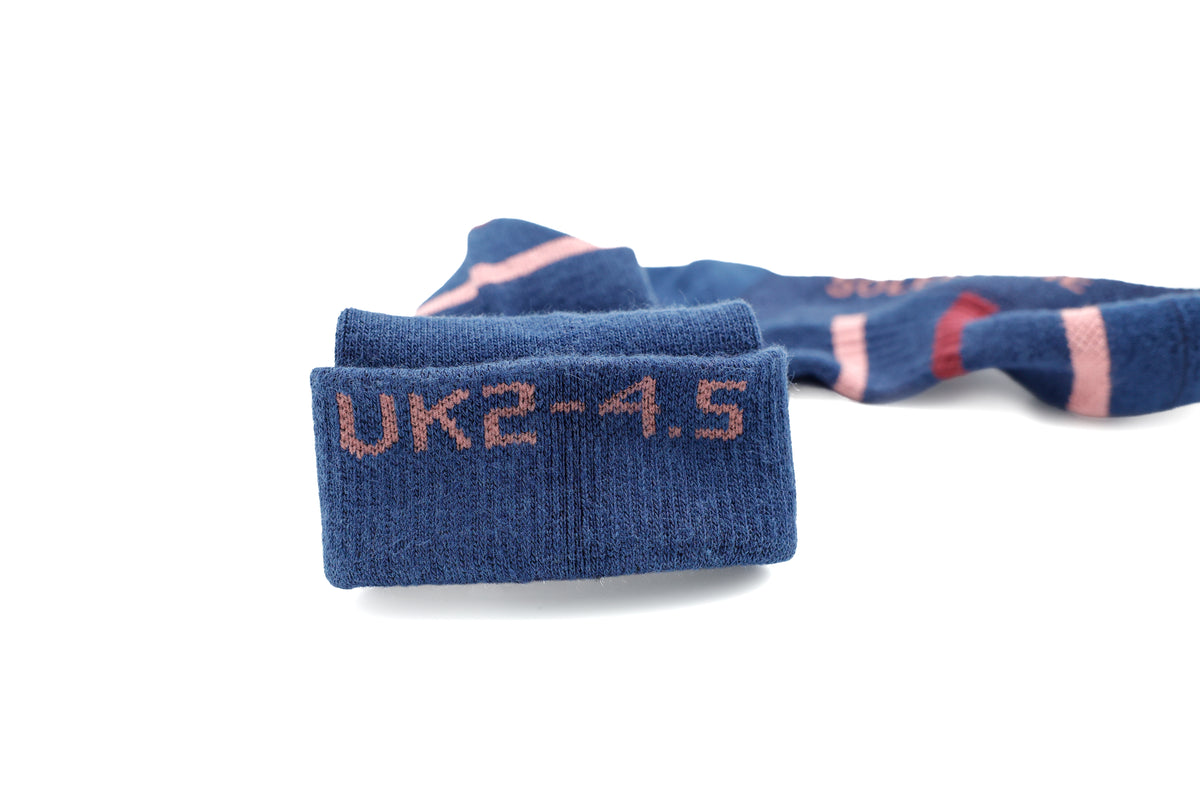 Navy Stripe Classic Long Socks