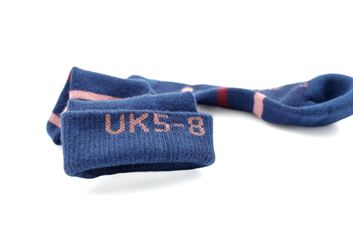 Navy Stripe Classic Long Socks
