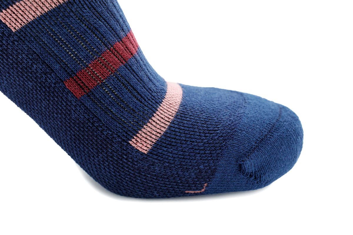 Navy Stripe Classic Long Socks