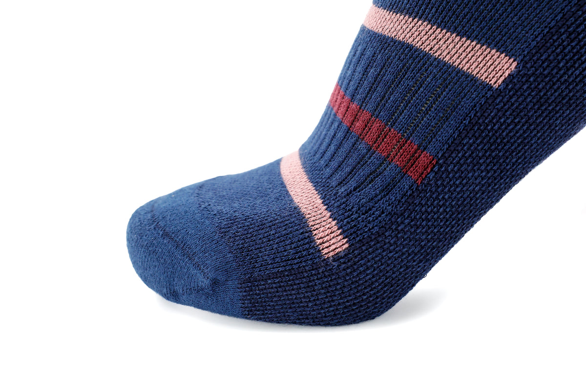 Navy Stripe Classic Long Socks