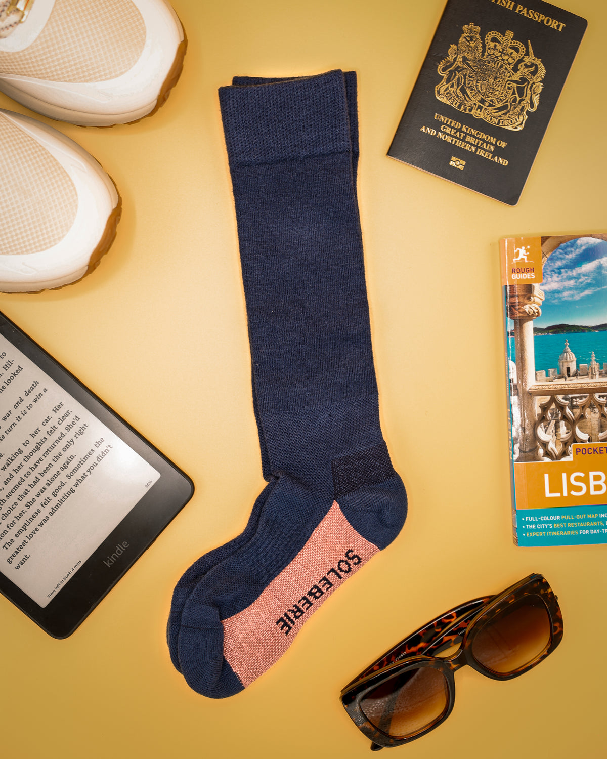 Navy Classic Long Socks