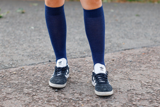 Navy Classic Long Socks