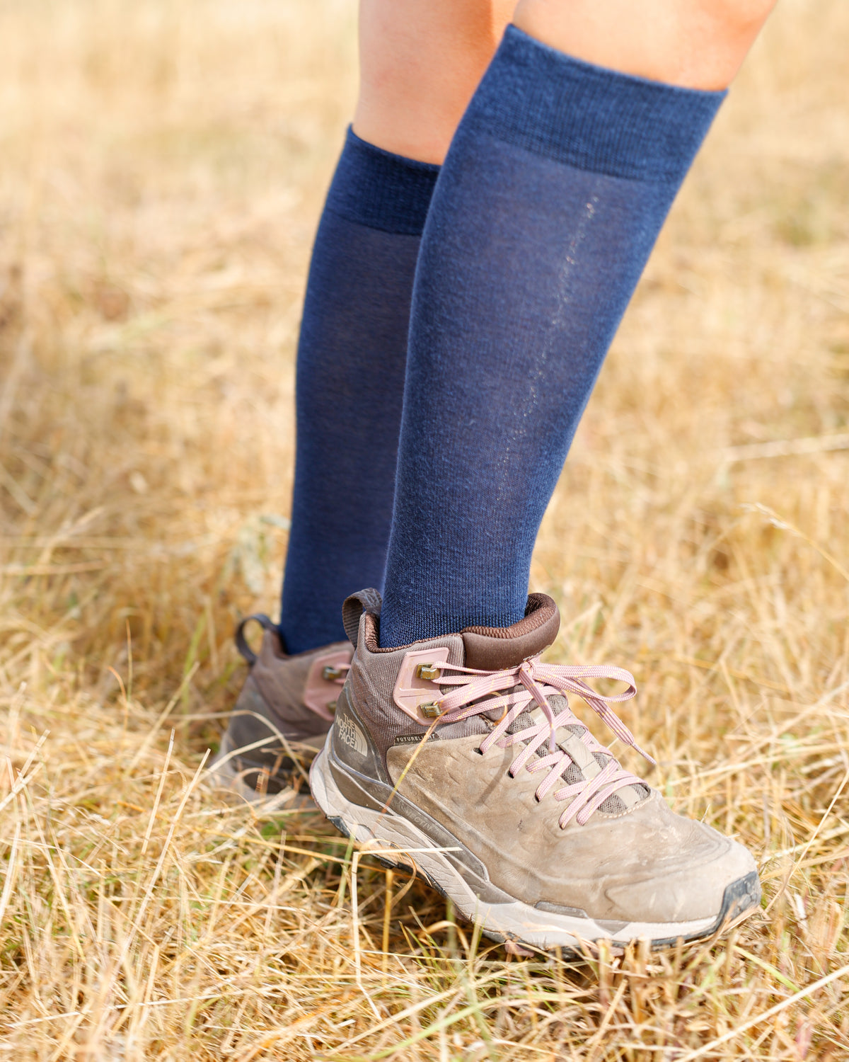 Navy Classic Long Socks