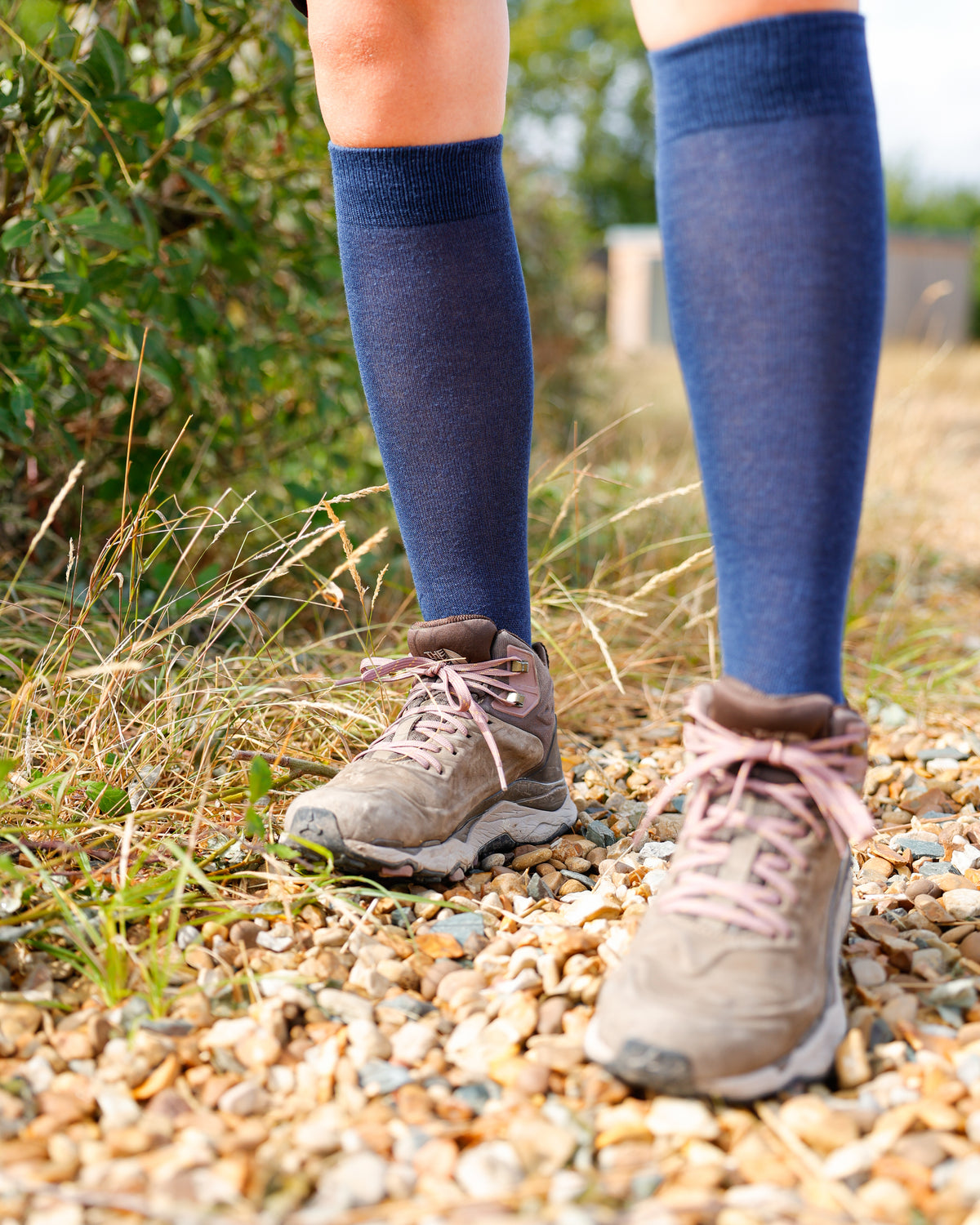 Navy Classic Long Socks